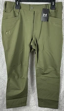 Under Armour Storm Men’s Size 42xL30 Marine Od Green Alpha Flat-Front Pants $100