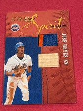 JOSE REYES 2005 Donruss Studio Spirit of the Game Patch Bat  #SOG-11 Mets /10