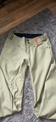Holden Skinny Standard Beige Snow Pants Men's S Adjustable Waist Zip Pockets