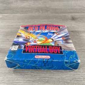 Vintage Nintendo Virtual Boy Red Alarm Complete With Box Manual & Protector.