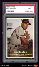 1957 Topps #48 Billy Bruton Braves PSA 7 - NM