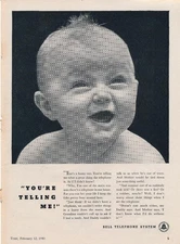 Magazine Ad - 1940 - AT&T / Bell System - You're Telling Me? - (#2)