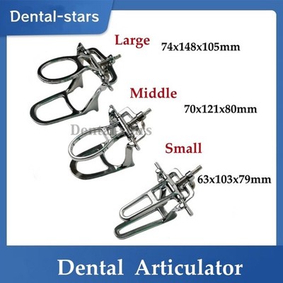 Dental Lab Articulator Chrome Plated Full High Arch Denture Adjustable L/M/Small