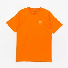 BRIXTON Wheeler T-Shirt Size: M Orange Yellow