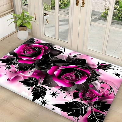 #ad #ad Products Black And Pink Rose Vine Star PatternSoft And DurableMachine Wash $48.50