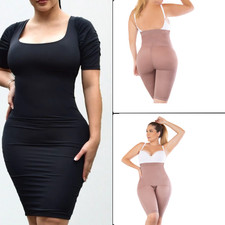 Faja Colombiana Panty moldeador hasta la rodilla con control medio y realce