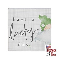 St. Patrick’s Day Small Talk Squares - Have a Lucky Day Lucky Day Gnome