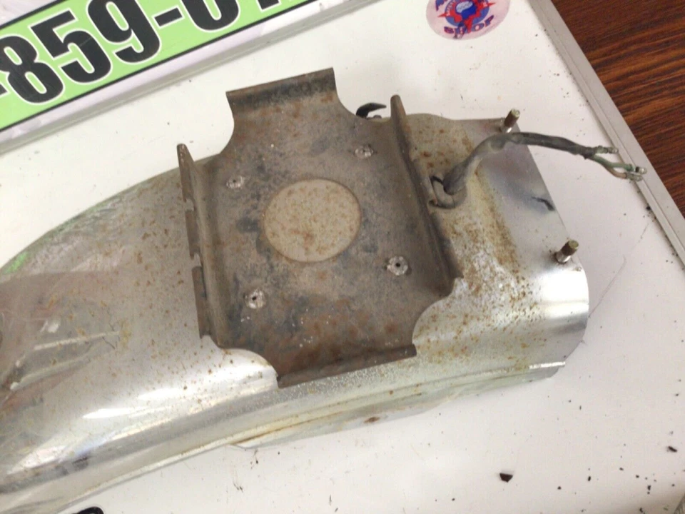 1979 1980 1981 1982 Honda CB650 CB 650 SC para-lama traseiro cromado fabricante de equipamento original  - Imagem 3 de 4