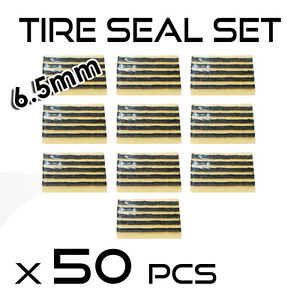 Details about   50 Pcs Emergency Flat Tire Repair Fix Kit Seals Plugs Inserts Tubeless Chamber