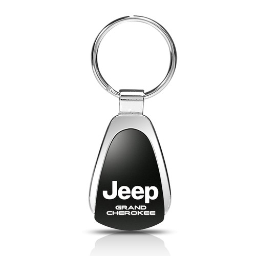 Portachiavi In Pelle Jeep Grand Cherokee – Nero – Originale Automotive Gold KC1740.GRA.BLK