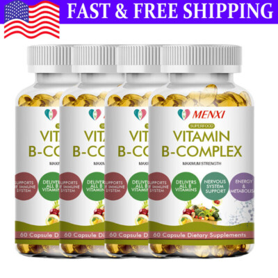 Vitamin B-Complex Supplement - Super B Vitamin, Boost Immune, Energy, Metabolism