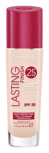 RIMMEL 25H LASTING FINISH Fond de Teint 010 Light Porcelain Clair 30 ml - 第 3/5 張圖片