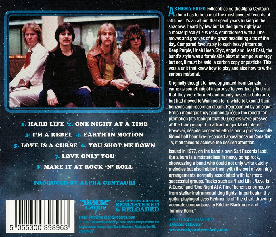 Alpha Centauri ~ Alpha Centauri (1977) CD 2018 Rock Candy Records UK •• NEW •• - Image 4 of 4