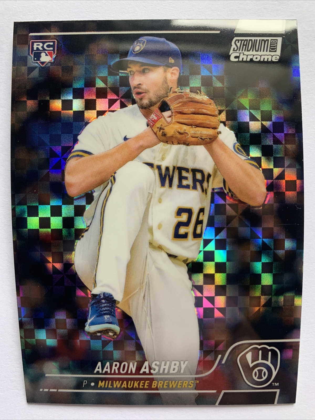2022 Topps Stadium Club Chrome Aaron Ashby  Rookie X-Fractor RC #270 Brewers