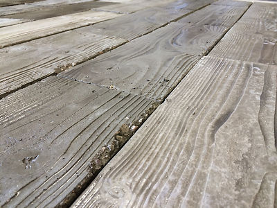 NEW BUSINESS IDEA COMMERCIAL RUBBER MOLDS CONCRETE WOOD GRAIN PATIO