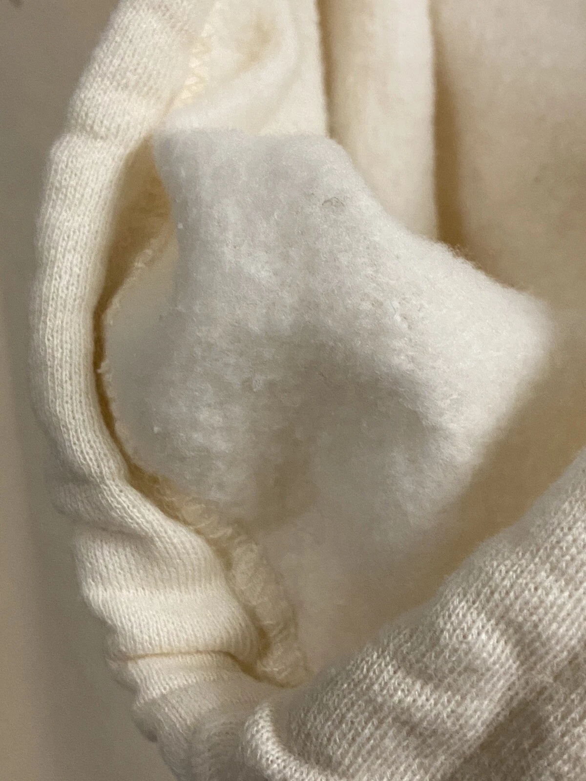 OFF WHITE TIYS Abbigliamento Branded in Paradise Felpa con Cappuccio Teen Crema Taglia L