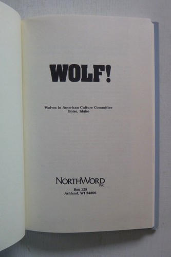Wolf!: A Modern Look by Wolves in American Culture Committee (hardcover, 1986) - Picture 2 of 5