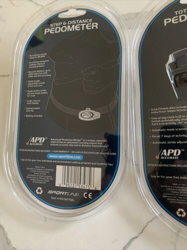 2 Sportline Step and Distance Pedometer 340 360 New Factory Sealed 2 New Units - Picture 4 of 9