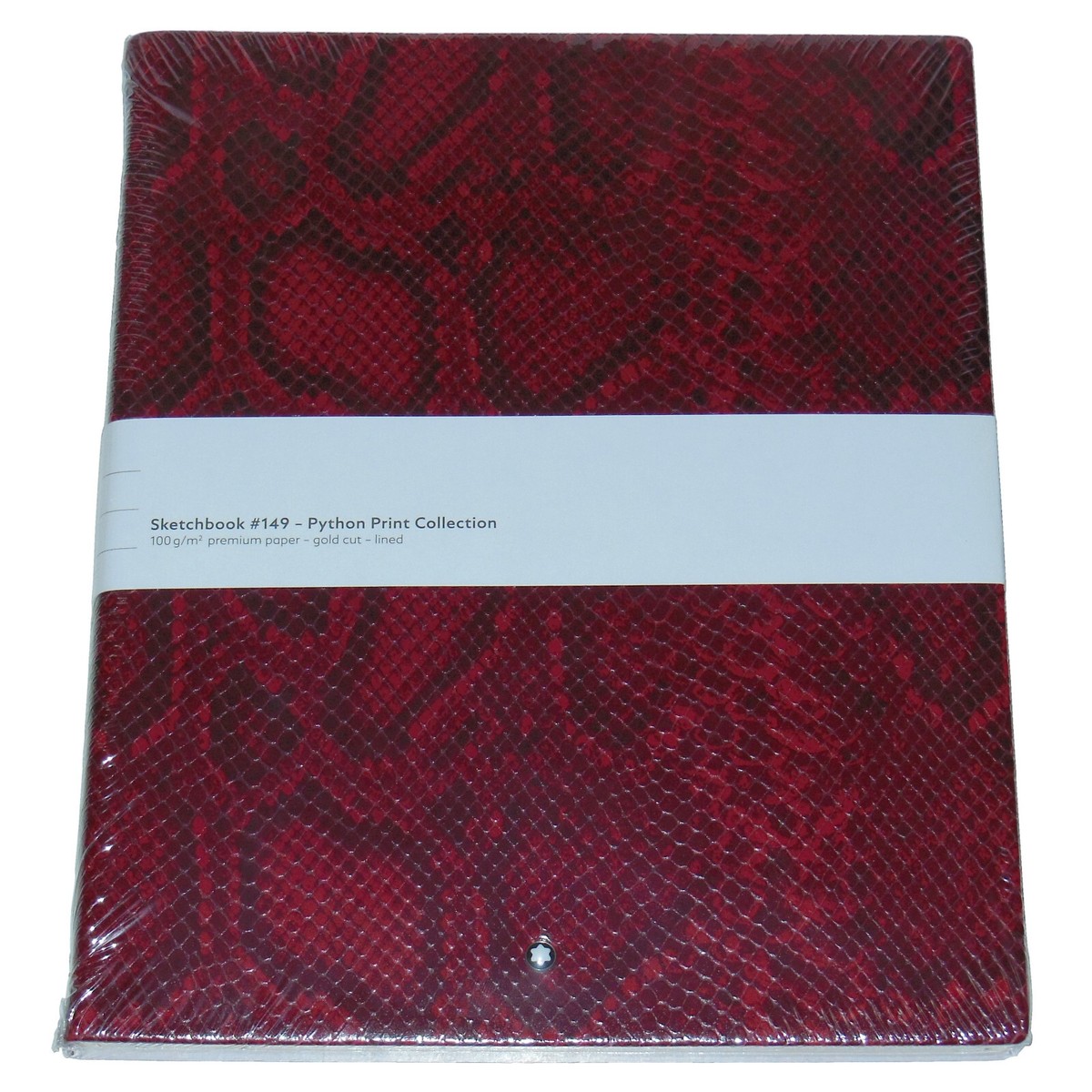 New Montblanc Fine Stationery Python Cayenne Red Lined Sketchbook