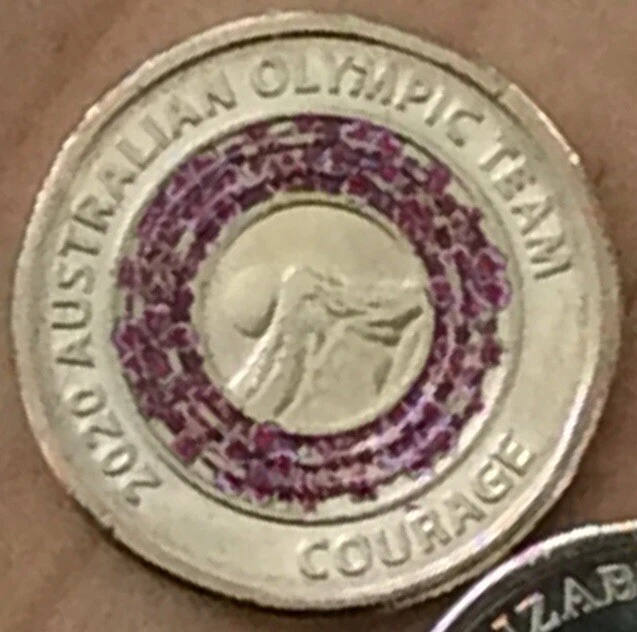 2020 Tokyo Olympic Coloured $2 Coin RAM Uncirculated Bag of 25 Coins COURAGE - image 2 of 4