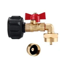 QCC1 Propane Refill Elbow Adapter Propane Bottle Refill Adapter with ON/Off C...