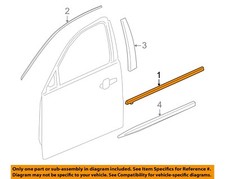 Buick GM OEM LaCrosse-Door Window Sweep-Belt Molding Weatherstrip Left 20879212