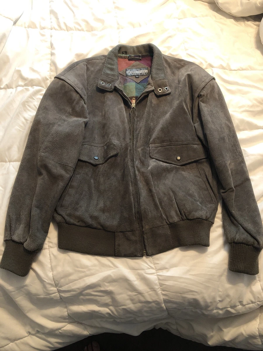 Members only top suede jacket