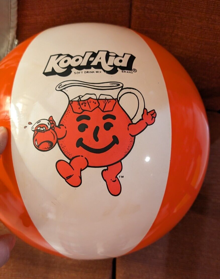 1980's KoolAid Beach Ball Food Advertising made in Taiwan eBay