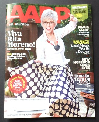AARP The Magazine August/September 2018 Paperback / Viva Rita Moreno!