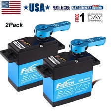 2x 35KG Digital Servo Metal Gear High Torque Waterproof with 25T Servo Arm 180°
