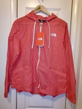Sudadera con Capucha The North Face Azul Rápidos Cremallera Completa Cortavientos Repelente al Agua Grande NUEVA
