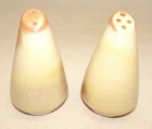 Frankoma Shakers Desert Gold Pair Pottery USA