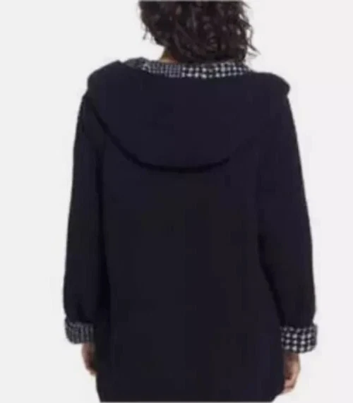 WEATHERPROOF WOMEN'S PLUSH REVERSIBLE JACKET (BLACK L/XL) - Image 3 of 4