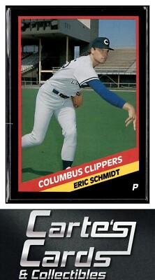 Eric Schmidt 1988 CMC Columbus Clippers #8  New York Yankees