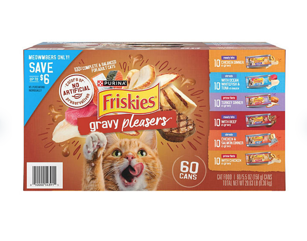 Purina Friskies Wet Cat Food - Gravy Pleasers Variety Pack, 5.5 oz