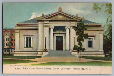 John Carler Brown Library Brown University Providence Rhode Island Postcard