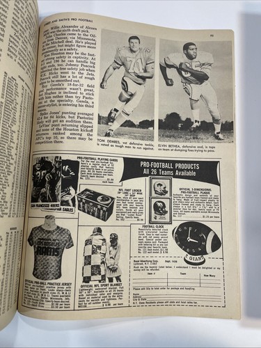 Street and Smith Official Yearbook Pro Football 1971 Rosters Schedules Morrall - Picture 3 of 9