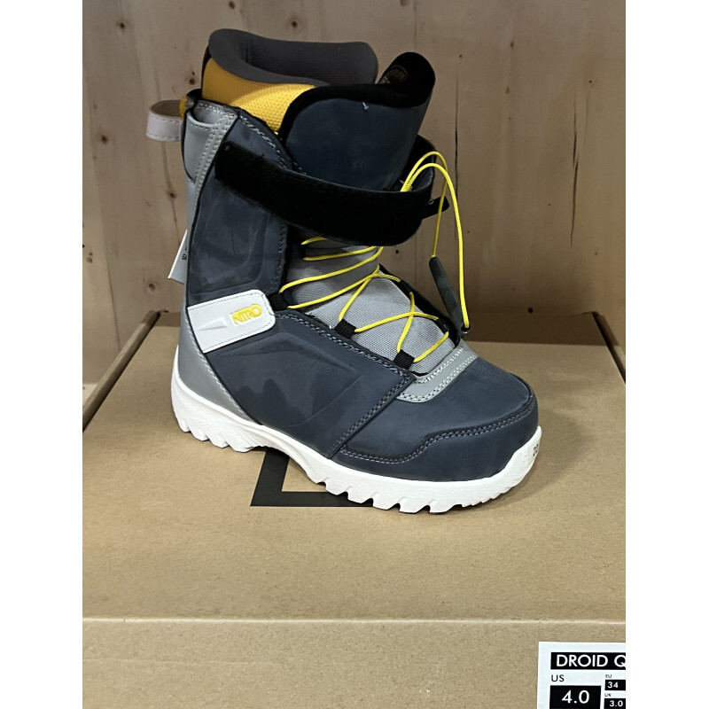 NITRO DROID QLS NAVY BL-GREY-YELL TALLA MP20.0 US2 EU32 UK1 BOTAS DE SNOWBOARD