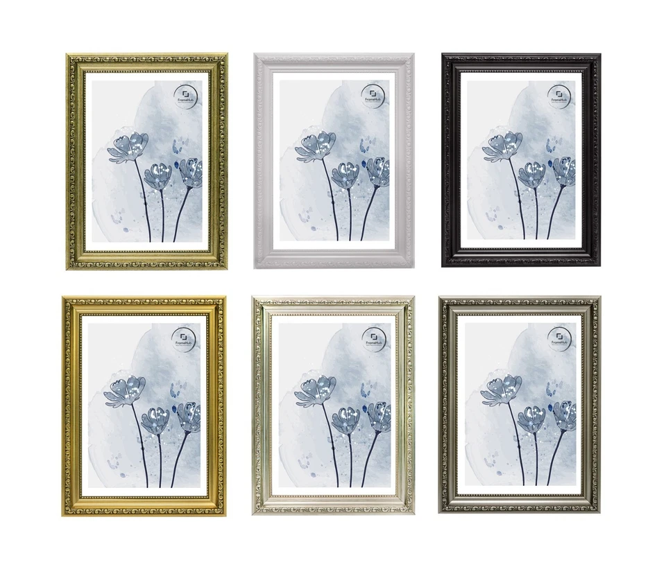 Traditional Ornate Shabby Chic POSTER PICTURE PHOTO FRAME A1 A2 A3 A4 A5 GOLD - Image 2 of 2