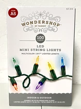 Wondershop Multicolor LED Mini String Lights 100 count - 20' 7" Indoor & Outdoor