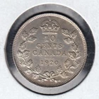 1920 Canada Silver Ten Cent Coin   C4