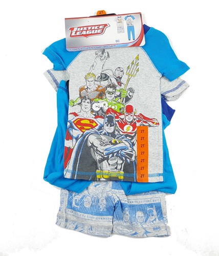 NWT Komar Kids Boy 4 Piece Pajama Sleepwear Set Justice League,Batman,Minecraft, - Picture 7 of 12