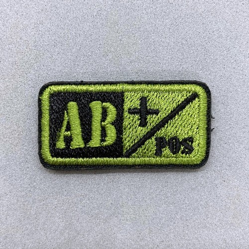 blood type patch solon green black embroidered military tactical badge kit cloth - Picture 25 of 26