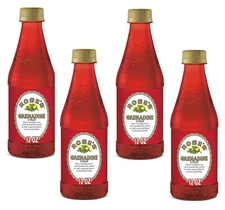 Rose’s Premium Grenadine Syrup 12oz - 4 Pack  Bartender Choice Pomegranate Mixer