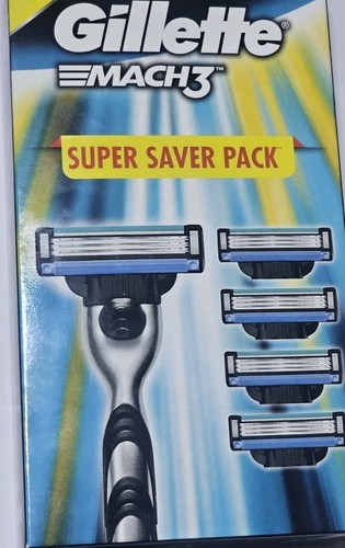 Gillette Mac 3 super saver pack, 1 Handle And 5 Refillable Blades