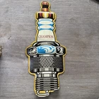 7.5 x 17 inches Metal Tin Champion Spark Plug Vintage Retro Wall Decor Garage