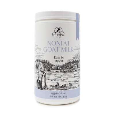 Mt. Capra NonFat Goat Milk | Powder from NonGMO, GrassFed Goats, Creamy, Grea...