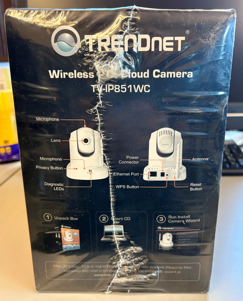Caméra Cloud Sans Fil TRENDnet TV-IP851WIC - NEUVE