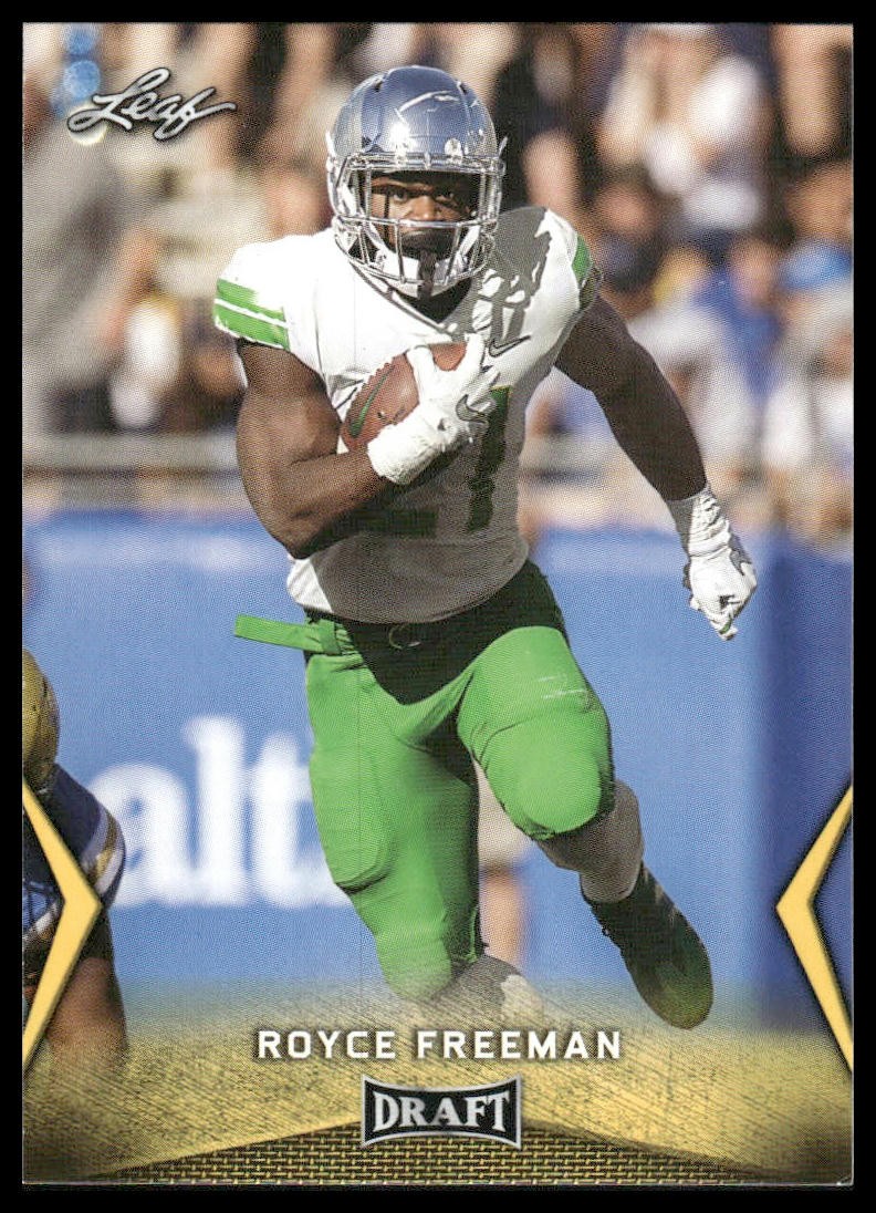 Royce Freeman Rookie 2018 Leaf Draft #53 Oregon Ducks