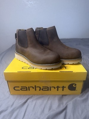 New Carhartt Womens Chelsea Pull on Wedge Boots Size 6